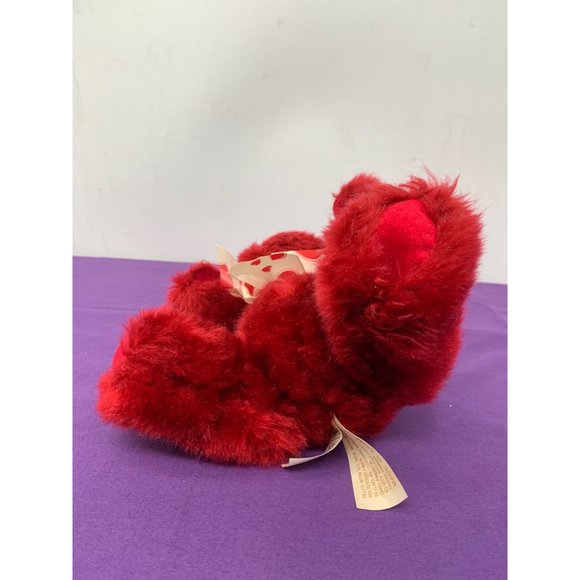 Dan Dee Red Valentines Bear Ribbon with Red Hearts 7 Inch Height Sitting - Picture 6 of 10